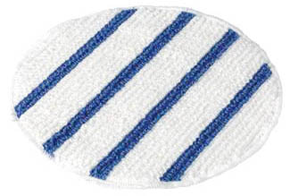 White bannet with blue strip